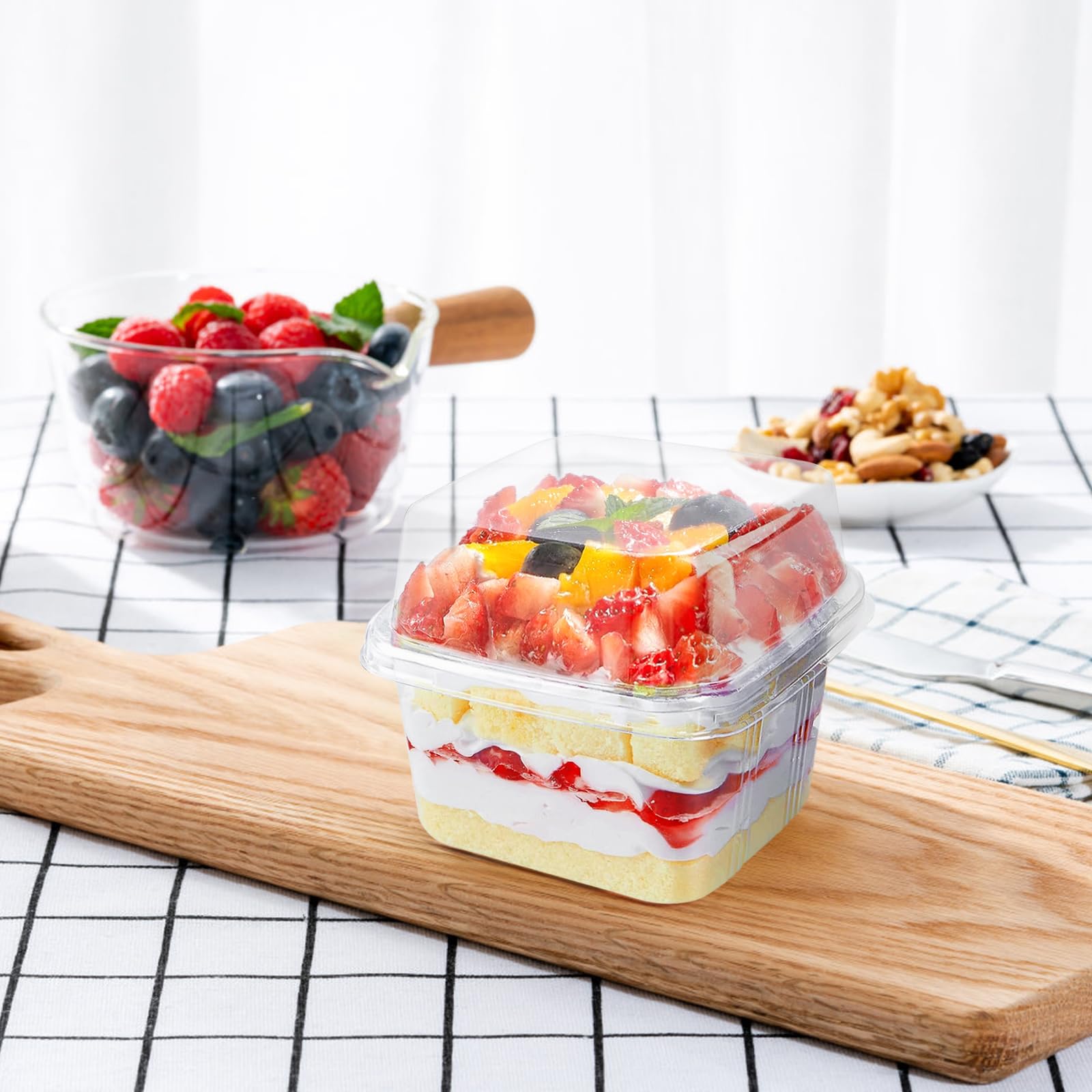 Amazon.com | 25Pcs 8oz Clear Dessert Cup with Lids and Spoons Amazon.com | 25Pcs 8oz Clear Dessert Cup with Lids and Spoons